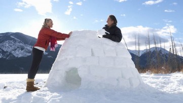 Icy Igloo Building for Cool Family Fun